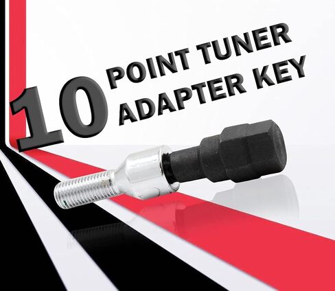 Wheel Accessories Parts Set of 20 Black 14x1.5 Lug Bolts Locking Spline Conical Seat with 40 mm Shank Length Small Diameter Lug Bolt with Dual Hex Key for Aftermarket Wheels (40mm, Black, M14x1.50) in Kuwait