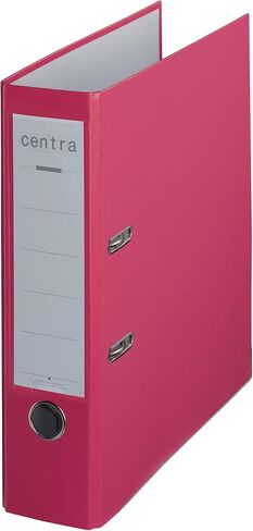 Centra Standard Folder (Grey Cardboard RC, Laminated with PP Film, A4, 8 cm Spine Width, Chromos) Fuchsia, Pack of 20 in Saudi Arabia