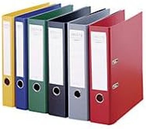 Centra Standard Folder (Grey Cardboard RC, Laminated with PP Film, A4, 8 cm Spine Width, Chromos) Fuchsia, Pack of 20 in Saudi Arabia
