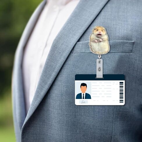 Celokiy خائفة بكرة شارة الهامستر ، حامل معرف بريق قابل للسحب مع مقطع التمساح ، ملحق ممتع للممرضات والموظفين الطبيين in Kuwait