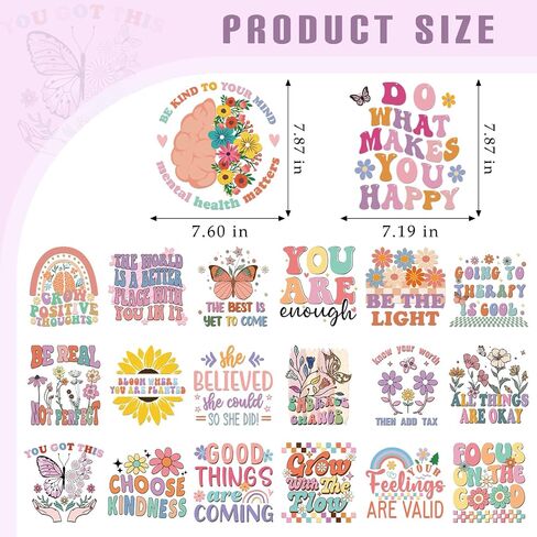 Dazaoratix Sarcastic Iron on Transfers - 20 Sheets Funny Sarcasm DTF Ready to Press Black Humor Heat Patches Stickers Vinyl Designs Decal for T Shirts Women Adult Clothes DIY Craft Clothing Decoration in Saudi Arabia