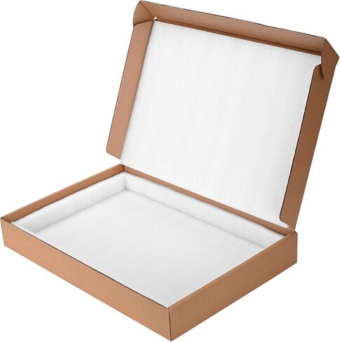 Laptop Box Cardboard Mailing Boxes Without Available Space for Chargers, Fits Screen Sizes Up to 17.6 Inch, Great for Craft, artworks, Electronic or Laptop Shipping in Saudi Arabia
