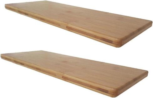 Garneck Bamboo Book Storage Rack 15cm Wide Set 2 قطعة أرفف جدران الخيزر in Kuwait