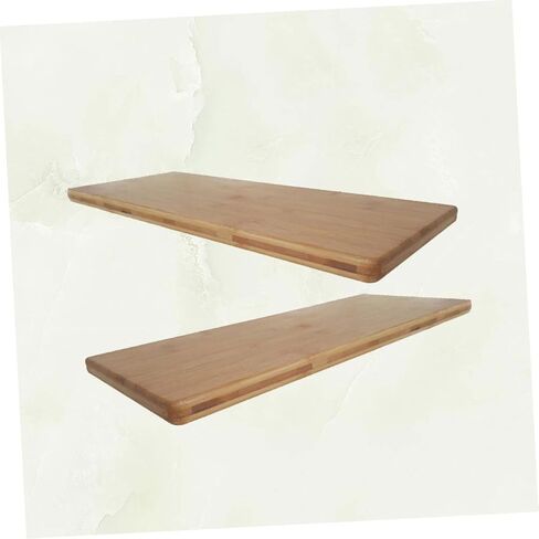 Garneck Bamboo Book Storage Rack 15cm Wide Set 2 قطعة أرفف جدران الخيزر in Kuwait