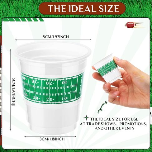 100 PCS 2 أوقية كرة قدم نقطات ، وتصوير كرة قدم يمكن التخلص منها من أجل المرح حفلات ذات طابع كرة القدم ، والخلع والمناسبات الرياضية ، وإمدادات حفلات أعياد الميلاد والزخارف in Saudi Arabia