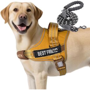 AUROTH DOG THE NO PULL SOND SOND SELID SERVICE DOG STET ، لا خنق ، سهلة على سترة الحيوانات الأليفة مع مقبض ، تسخير الكلب العاكس القابل للتعديل للكلاب الصغيرة والمتوسطة والكبيرة ، سهلة المشي والتدريب in Kuwait
