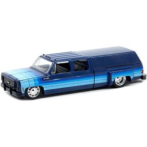 1973 Super 30 Pickup Truck with Camper Blue with Stripes Limited Edition to 8500 Pitch Worldwide 1/64 Diecast Model Car by M2 Machines 39000-MJS04 in Kuwait