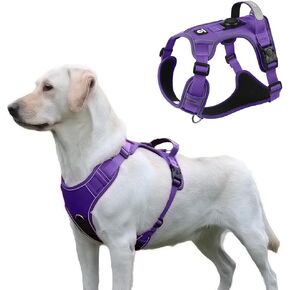 Pink Dog Vest Harness with Airtag Holder, No-Pull Tactical Service Dogs Vest with Handle, Escape Proof Freedom Outdoor Easy Walk Jacket with Back Front Clip for Small Medium Large Breeds,S in Saudi Arabia