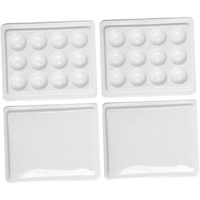 2pcs Plastic Paint Palette Wells Airtight Watercolor Palette Box for Clean Efficient Artwork in Saudi Arabia