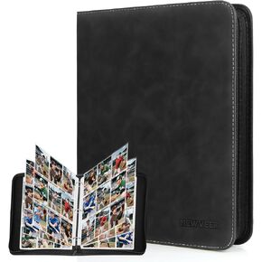 Binder Card ، 9 BINDER TRADING CARD BINDER لـ 900 بطاقة ، ألبوم بطاقات البيسبول المتميزة والمتميزة ، مجلدات حامل البطاقات ، ألبومات جامع البطاقات لـ YGO/MTG/TCG ، بطاقات رياضية ، أسود in Kuwait