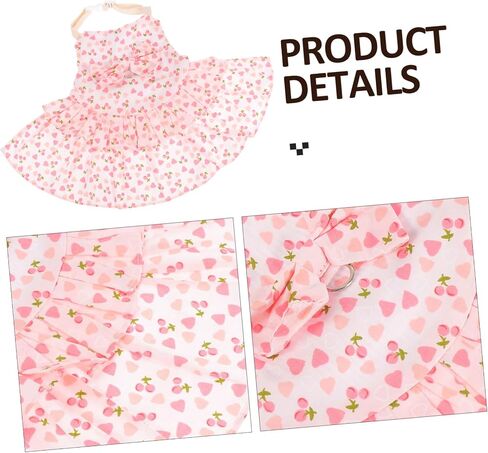 Ganazono 1Set Rabbit Dress Leash ملابس أرنب لطيف للحيوانات الأليفة الصغيرة تصميم رائعتين وحبل الجر العملي للقطط القطط والحيوانات الصغيرة الأخرى in Kuwait