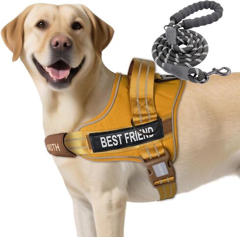 AUROTH DOG THE NO PULL SOND SOND SELID SERVICE DOG STET ، لا خنق ، سهلة على سترة الحيوانات الأليفة مع مقبض ، تسخير الكلب العاكس القابل للتعديل للكلاب الصغيرة والمتوسطة والكبيرة ، سهلة المشي والتدريب in Kuwait