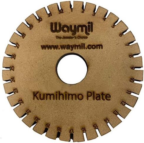 Kumihimo Square & Round Hard Wood Disks: Create Beautiful Wire Braids Braiding Projects Japanese Tool in Saudi Arabia