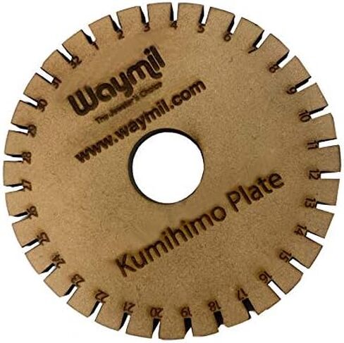 Kumihimo Square & Round Hard Wood Disks: Create Beautiful Wire Braids Braiding Projects Japanese Tool in Saudi Arabia