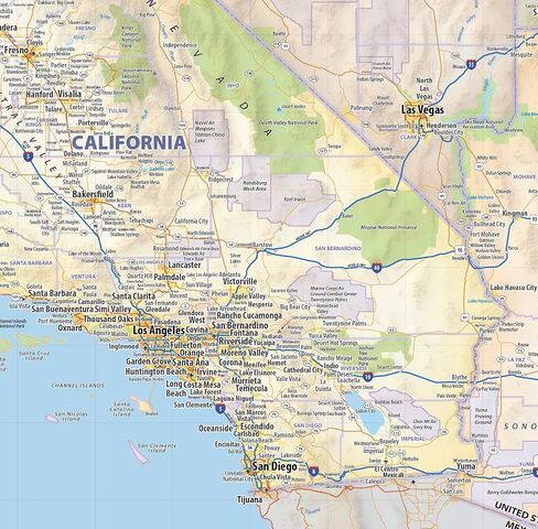 Western US Laminated Wall Map (40" wide by 42" high) in Saudi Arabia