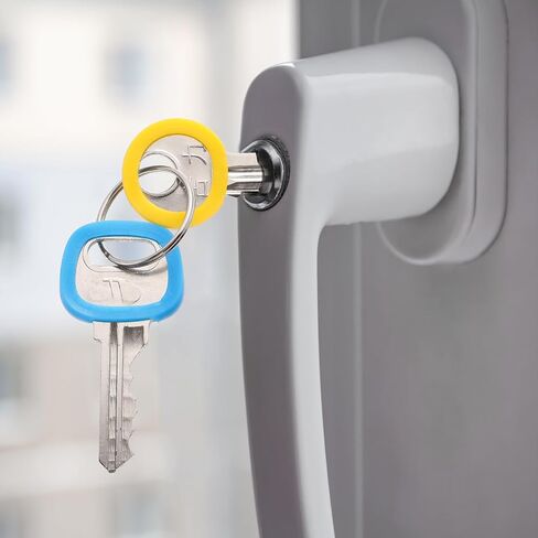 80 PCS مفتاح أغطية ملونة ، 0.9 "مفتاح دائري يغطي CAPS مفاتيح مفاتيح تمدد البلاستيك حلقات أغطية أعلى لمفاتيح المنزل المسطح العادي 10 ألوان (ليست مناسبة للمفاتيح المربعة أو ذات الشكل الفردي) in Kuwait