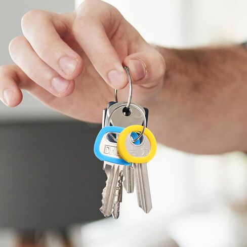 80 PCS مفتاح أغطية ملونة ، 0.9 "مفتاح دائري يغطي CAPS مفاتيح مفاتيح تمدد البلاستيك حلقات أغطية أعلى لمفاتيح المنزل المسطح العادي 10 ألوان (ليست مناسبة للمفاتيح المربعة أو ذات الشكل الفردي) in Kuwait