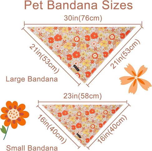 DOGWONG Bee Dog Bandana,Cute Yellow Doggie Scarf Bee Honey Cotton Dog Bandana for Small Medium Large Sized Dogs in Saudi Arabia