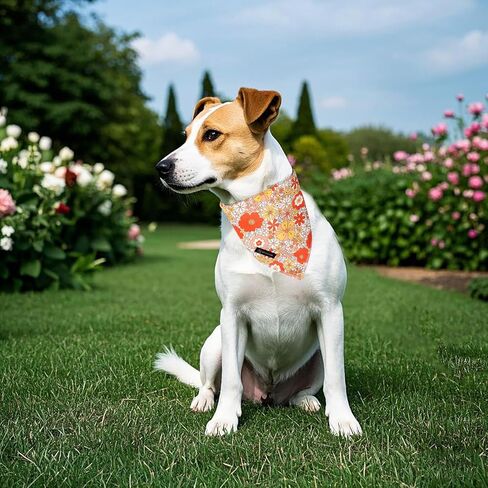 DOGWONG Bee Dog Bandana,Cute Yellow Doggie Scarf Bee Honey Cotton Dog Bandana for Small Medium Large Sized Dogs in Saudi Arabia