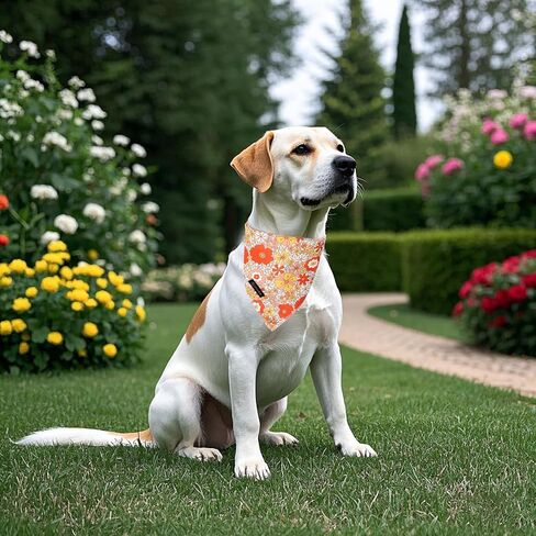 DOGWONG Bee Dog Bandana,Cute Yellow Doggie Scarf Bee Honey Cotton Dog Bandana for Small Medium Large Sized Dogs in Saudi Arabia