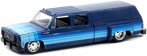 1973 Super 30 Pickup Truck with Camper Blue with Stripes Limited Edition to 8500 Pieces Worldwide 1/64 Diecast Model Car by M2 Machines 39000-MJS04 in Saudi Arabia