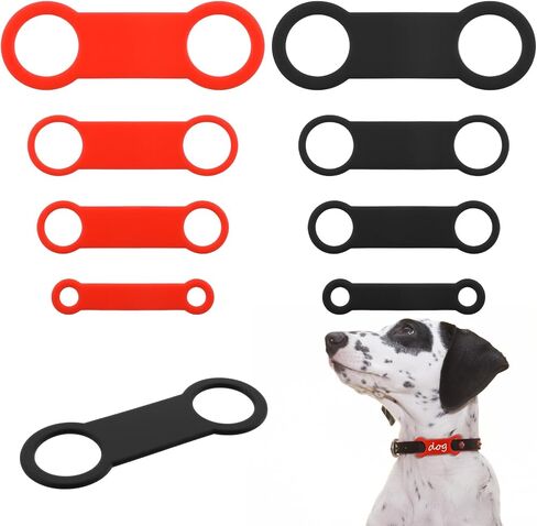 8 PCS Silicone Slide على علامات الحيوانات الأليفة ، واستبدال فرقة المطاط ، شريحة صامتة على علامات معرف الحيوانات الأليفة ، معرف الاسم الشخصي ، 4 أحجام ، مثالية للحيوانات الأليفة النشطة ، المغامرات الخارجية ، والاستخدام اليومي in Saudi Arabia