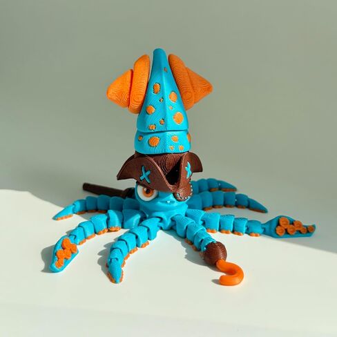 3D Printed Articulated Platypus,8-Inch Poseable Animals Desk Decor,Unique Gift for Home & Office,3D Decorative Ornaments(Platypus) (Blue) in Saudi Arabia