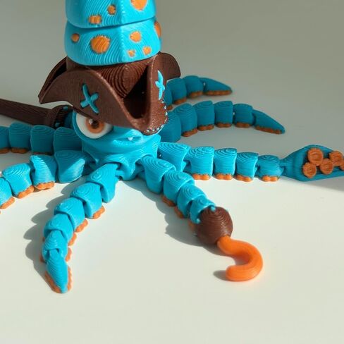 3D Printed Articulated Platypus,8-Inch Poseable Animals Desk Decor,Unique Gift for Home & Office,3D Decorative Ornaments(Platypus) (Blue) in Saudi Arabia