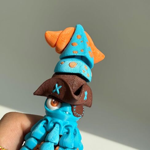 3D Printed Articulated Platypus,8-Inch Poseable Animals Desk Decor,Unique Gift for Home & Office,3D Decorative Ornaments(Platypus) (Blue) in Saudi Arabia