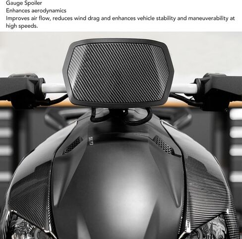 Gauge Spoiler Gauge Cover Gauge Support Cover Aerodynamic Plastic Instrument Spoiler for 600 900 Rally Sport (Carbon Fiber Style) in Saudi Arabia