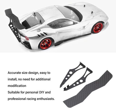 RC Car Tail Wing Carbon Carbon Livous Universal RC Car Car Spoilder لـ TT02 XV01 PTG2 1/10 RC CARS in Saudi Arabia