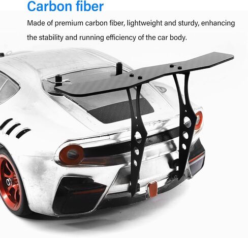RC Car Tail Wing Carbon Carbon Livous Universal RC Car Car Spoilder لـ TT02 XV01 PTG2 1/10 RC CARS in Saudi Arabia