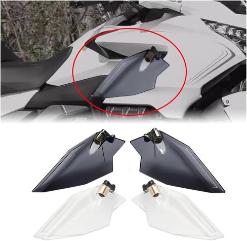 Compatible with GL1800 Tour DCT 2018-2022 Motorcycle Adjustable Upper Spoiler Accessories(Clear) in Kuwait