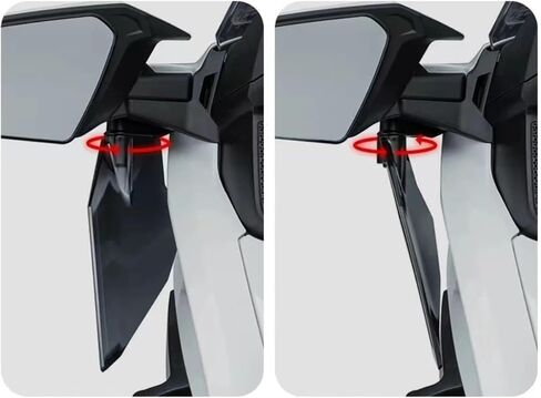 Compatible with GL1800 Tour DCT 2018-2022 Motorcycle Adjustable Upper Spoiler Accessories(Clear) in Kuwait