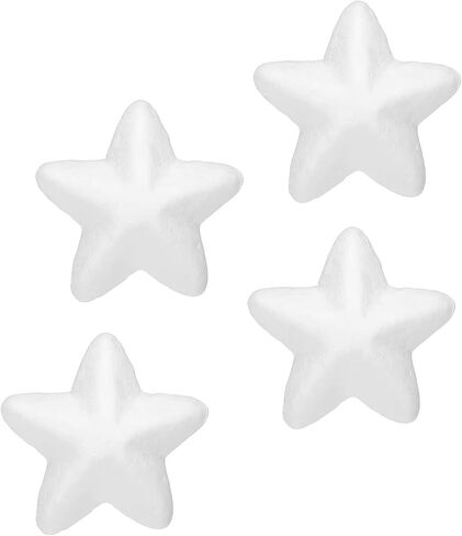 MECCANIXITY Foam Stars for DIY Arts and Crafts 1.97 x 1.97 Inch Polystyrene Stars for Christmas Tree, DIY Home Craft Project 4 Pack in Saudi Arabia