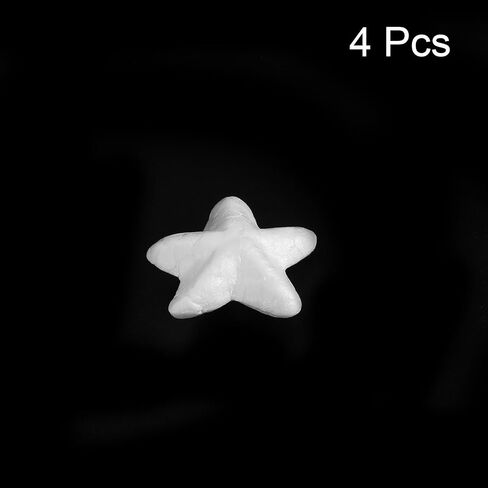 MECCANIXITY Foam Stars for DIY Arts and Crafts 1.97 x 1.97 Inch Polystyrene Stars for Christmas Tree, DIY Home Craft Project 4 Pack in Saudi Arabia