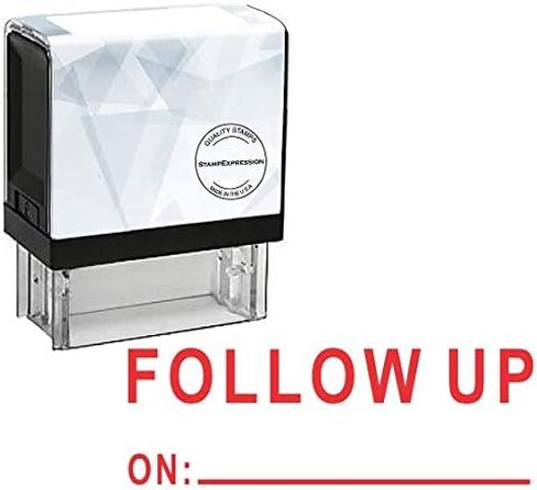 StampExpression - Follow UP On with Line On with Line Office Self Inking Rubber Stamp - Red Ink (A-5862) in Saudi Arabia