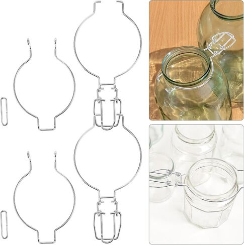 Canning Canning Clamp 10pcs جرة زجاجية قفل المطبخ يمكن تخزين المطبخ لإغلاق استبدال التثبيت للجرار الزجاجية محكمة الإغلاق in Kuwait