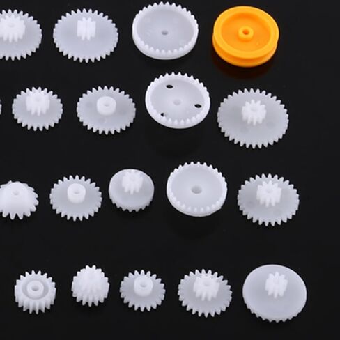Plastic Gears, Gears Toy, Double Gear Motor, Animatronic Parts for Kid DIY Car Animatronic Motor Robot Kits (64 Kinds) in Saudi Arabia