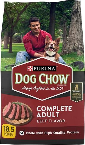 Purina Dog Chow كاملة الكبار الكلب جاف الطعام نكهة اللحم البقري - 18.5 رطل. in Saudi Arabia