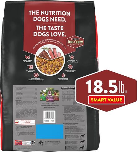 Purina Dog Chow كاملة الكبار الكلب جاف الطعام نكهة اللحم البقري - 18.5 رطل. in Saudi Arabia