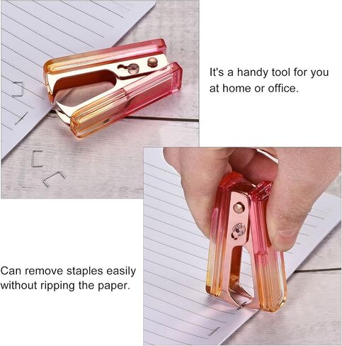 MECCANIXITY Staple Remover Tool, Staplers Puller with Acrylic Body Metal Jaws for Office Home Desktop Accessories Colored in Saudi Arabia