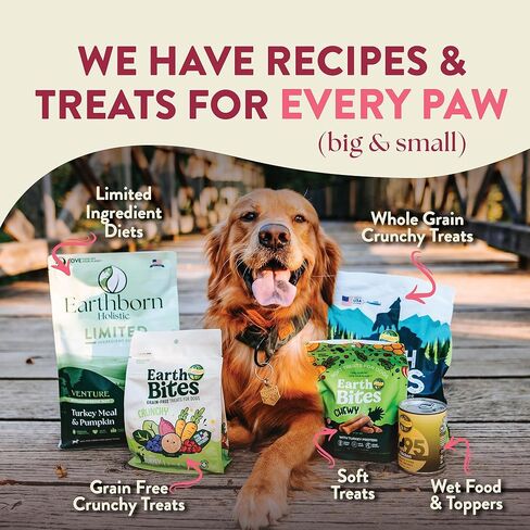 Earthborn Holistic Unrefined Roasted Rabbit with Ancient Grains & Superfoods Dry Food for Dogs & Puppies (25 lb. Bag) in Saudi Arabia