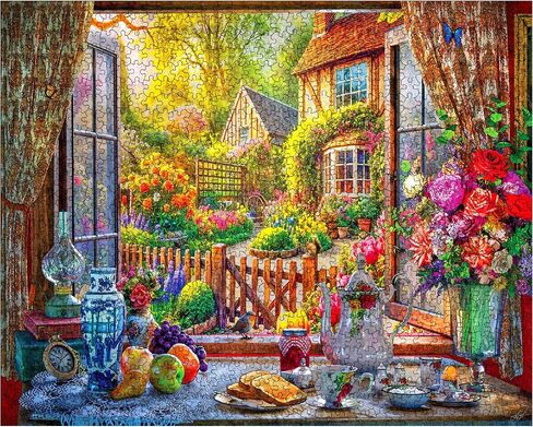 White Mountain Country Breakfast Puzzle 1000 قطعة لغز Jigsaw خمر للبالغين والعائلات in Saudi Arabia