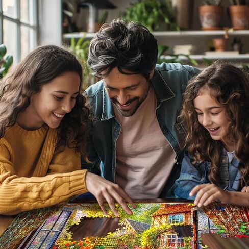 White Mountain Country Breakfast Puzzle 1000 قطعة لغز Jigsaw خمر للبالغين والعائلات in Saudi Arabia