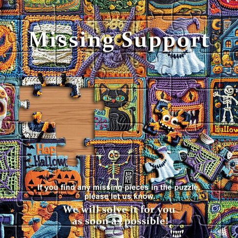 Halloween Puzzles for Adults 1000 Pieces, Horror Puzzle Feature Witch Black Cat Bat Pumpkin Skull,Ghost Fall Jigsaw Puzzles Unique Art College in Saudi Arabia
