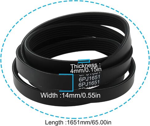 Cross Trainer Drive Belt 1651x14mm 67005127 متوافق مع Kettler Ctr3 in Saudi Arabia