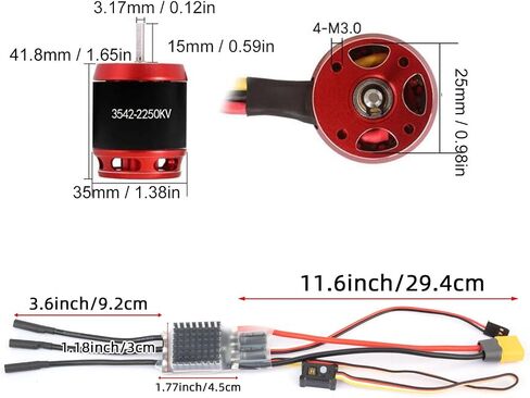 JTLB RC Combo -Train Combo LIT لـ SCX10 1/10 RC CARLLER CAR MOTOR ESC 80A ترقيات الأجزاء in Saudi Arabia