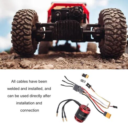 JTLB RC Combo -Train Combo LIT لـ SCX10 1/10 RC CARLLER CAR MOTOR ESC 80A ترقيات الأجزاء in Saudi Arabia