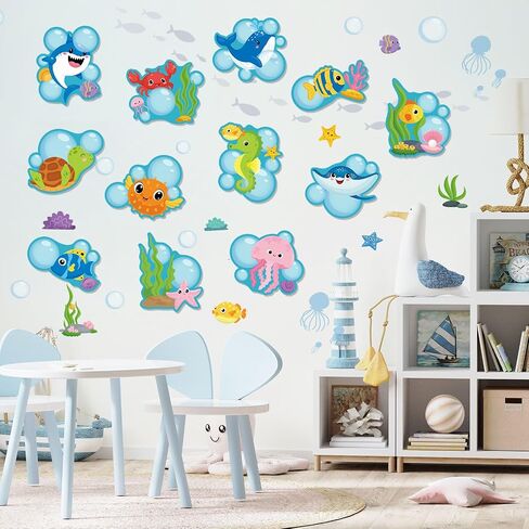 FUCEROUS Under the Sea Door Banners Ocean Classroom Door Porder Ported Happy to Sea Ye Bulletin Board Decorations Cutouts Marine Animal Porch Scl in Saudi Arabia